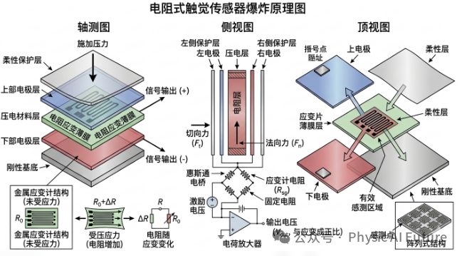 电阻应变式触觉传感器